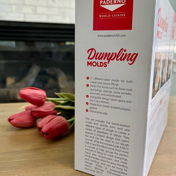 NIB Paderno World Cuisine Dumpling Molds, Set of 5 • Empanadas, Pies + More! - Picture 4 of 5